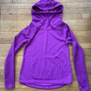 Champion Women Duo Dry Activewear Purple Sports Top Hoodie extra small XS